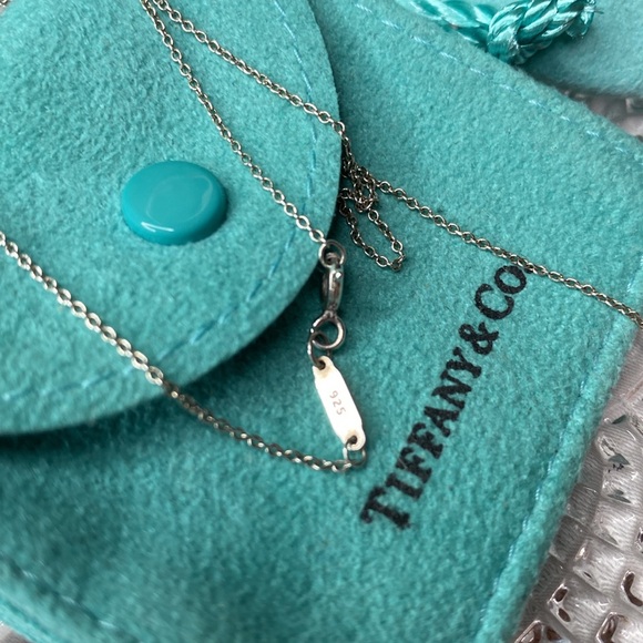 Tiffany & Co New York Notes Square Pendant Necklace - Picture 4 of 9